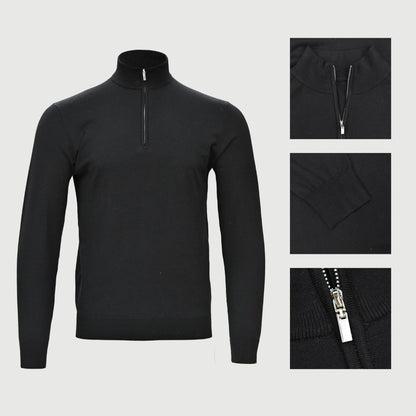 Mnml. Half Zip Neck Jumper
